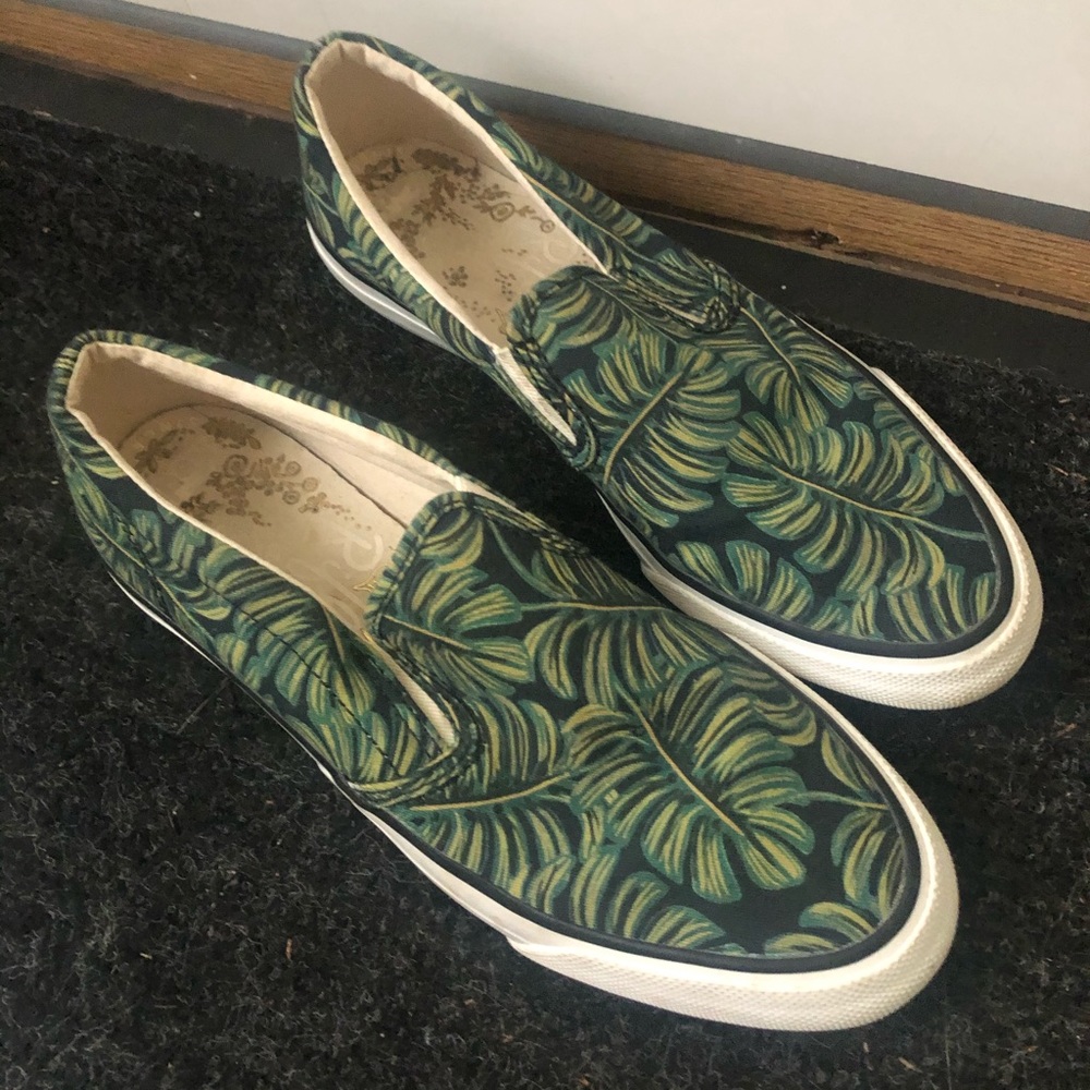 Keds/rifle paper co monstrea leaf sneakers
